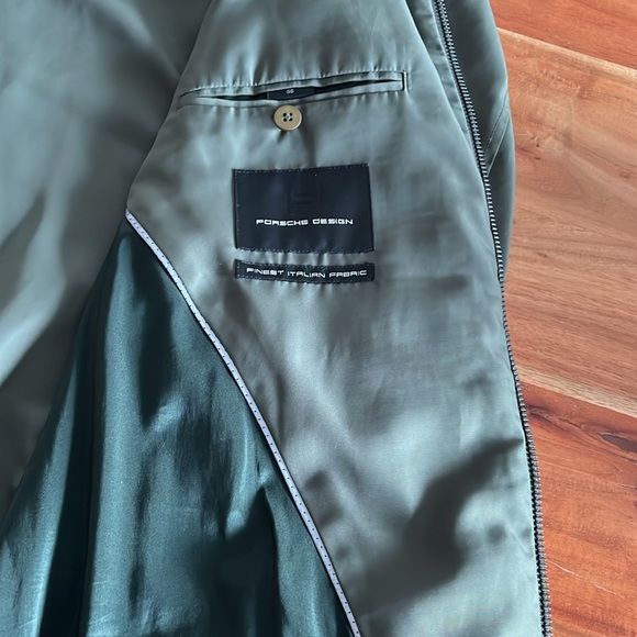 Porsche Design Moss green Bomber Lightweight Jacket sz 56 or XXL (fits slim) - Picture 9 of 14